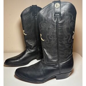 Rogers Boots Leather Western Cowboy Brown Boots Men's Size 11.5